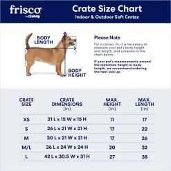 Frisco Indoor & Outdoor 3-Door Collapsible Soft-Sided Dog & Small Pet Crate -Frisco 105036 PT2. AC SS1800 V1667227179
