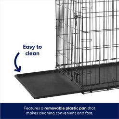 Frisco Heavy Duty Fold & Carry Single Door Collapsible Wire Dog Crate -Frisco 109783 PT3. AC SS1800 V1667229294