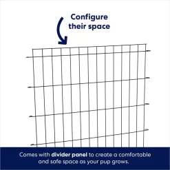 Frisco Heavy Duty Fold & Carry Double Door Collapsible Wire Dog Crate -Frisco 109789 PT4. AC SS1800 V1667228667