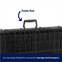 Frisco Heavy Duty Fold & Carry Double Door Collapsible Wire Dog Crate -Frisco 109789 PT5. AC SS1800 V1667228785