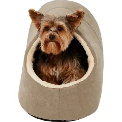 Frisco Cave Covered Cat & Dog Bed