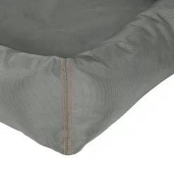 Frisco Rectangular Bolster Dog Bed W/Removable Cover, Dark Gray -Frisco 144865 PT5. AC SS1800 V1578443428