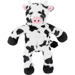 Frisco Cow Plush With Inside Rope Squeaky Dog Toy