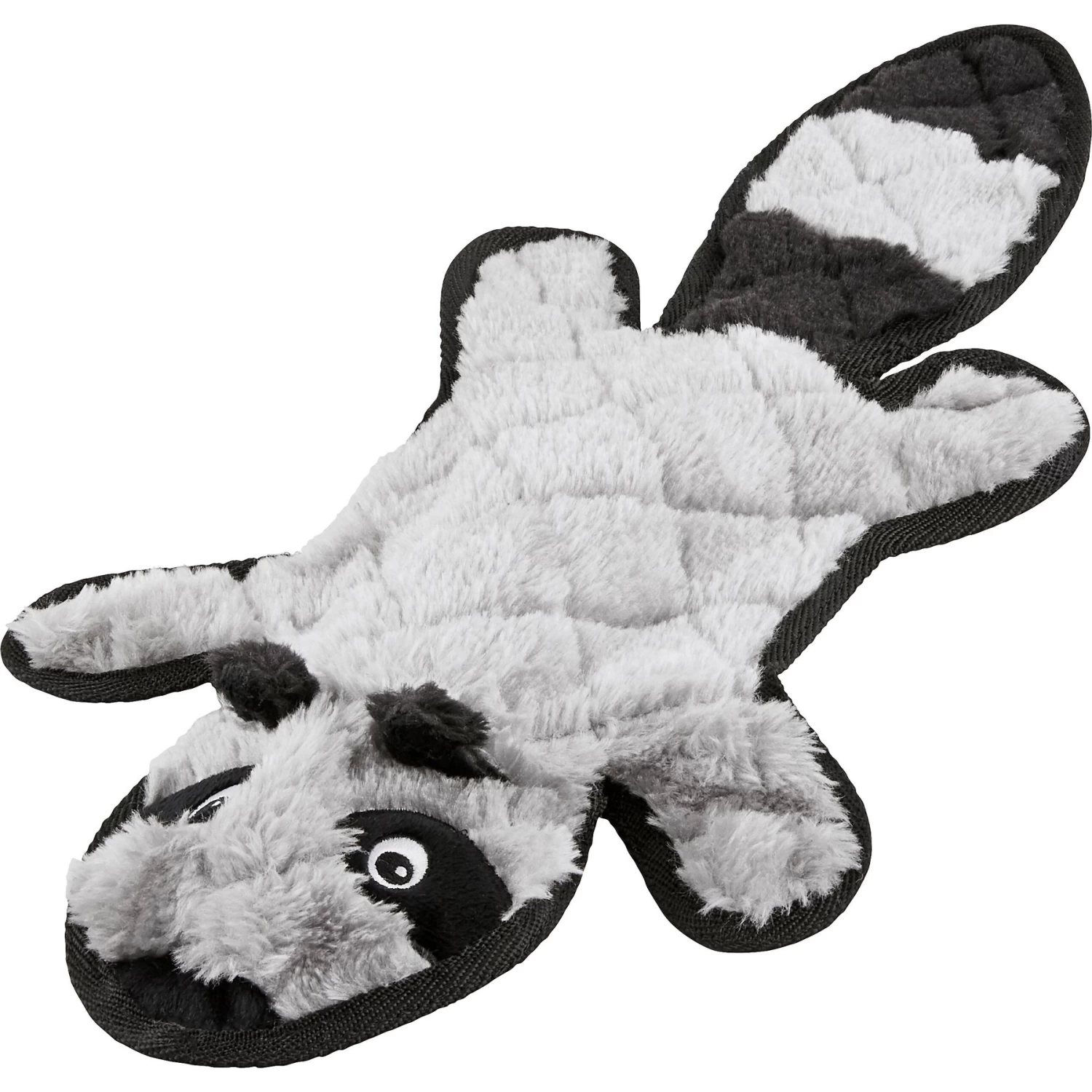 Frisco Raccoon Stuffing-Free Flat Plush Squeaky Dog Toy 1 Frisco Raccoon Stuffing-Free Flat Plush Squeaky Dog Toy