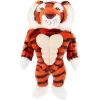 Frisco Tiger Muscle Plush Squeaky Dog Toy