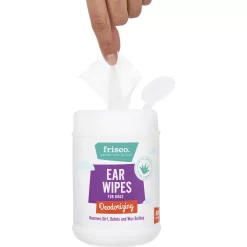 Frisco Deodorizing Ear Wipes With Aloe For Dogs & Puppies -Frisco 152583 PT3. AC SS1800 V1551302809