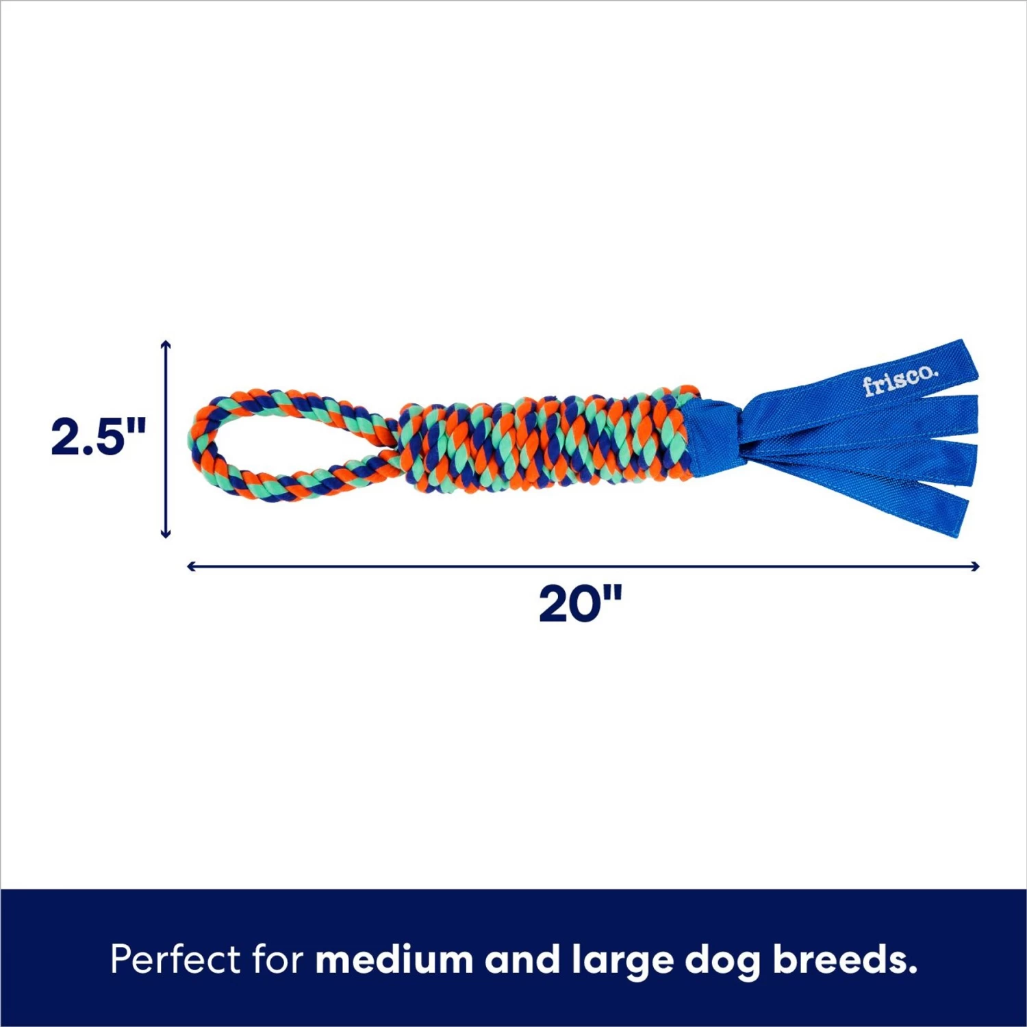 Frisco Rope With Handle & Tassels Dog Toy 2 Frisco Rope With Handle & Tassels Dog Toy - Image 2
