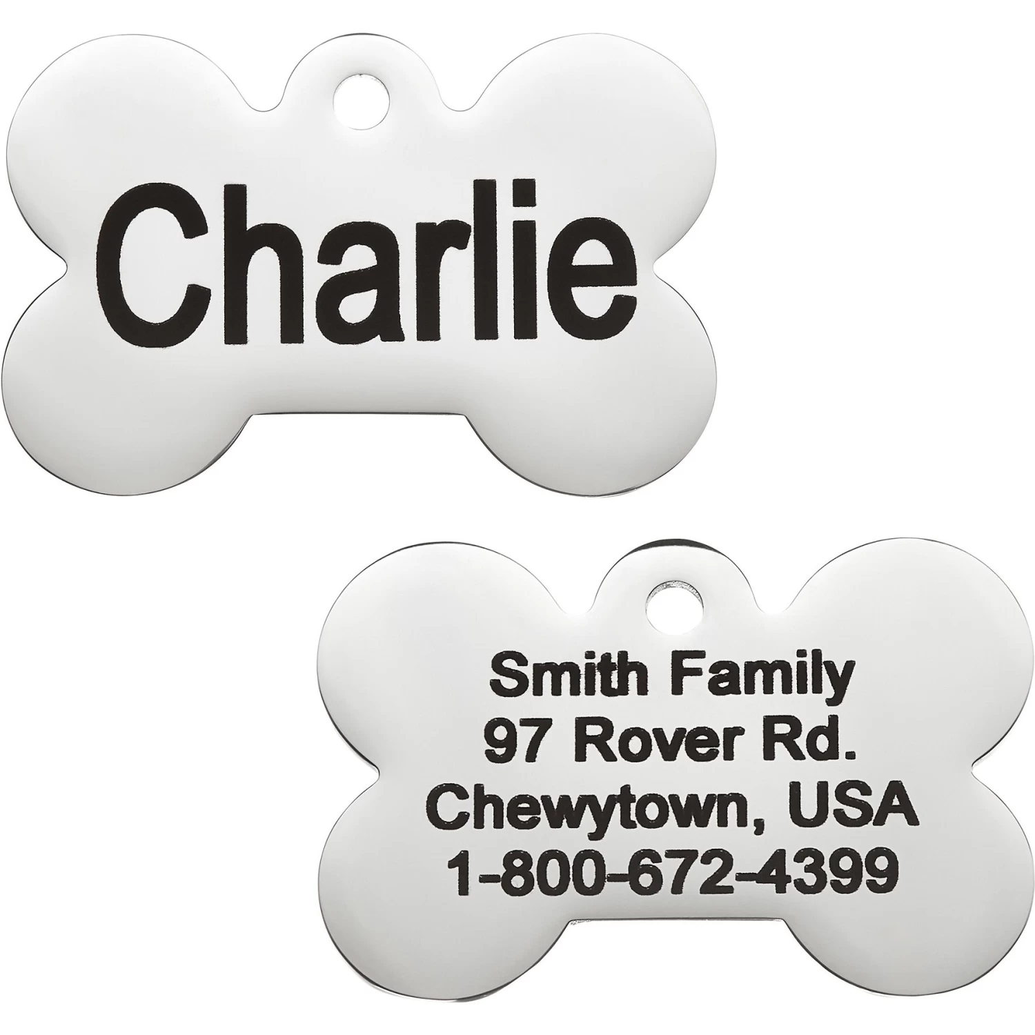 Frisco Personalized Dog ID Tag, Bone 1 Frisco Personalized Dog ID Tag, Bone