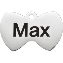 Frisco Stainless Steel Personalized Dog & Cat ID Tag, Bow Tie -Frisco 152997 PT2. AC SS1800 V1548964668