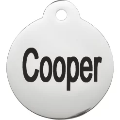 Frisco Personalized Dog & Cat Tag, Round -Frisco 153015 PT2. AC SS1800 V1548964840