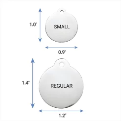Frisco Personalized Dog & Cat Tag, Round -Frisco 153015 PT6. AC SS1800 V1541090222