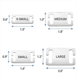 Frisco Stainless Steel Slide-On Personalized Dog & Cat Tag, Open Design -Frisco 153050 PT6. AC SS1800 V1540560189