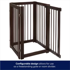 Frisco Deluxe Configurable 4-Panel Wood Dog Gate 12 Frisco Deluxe Configurable 4-Panel Wood Dog Gate -Frisco 156793 PT5. AC SS1800 V1671203001