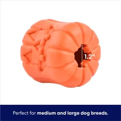 Frisco Halloween Pumpkin Rubber Treat Dispenser Dog Toy, Medium/Large -Frisco 164763 PT2. AC SS1800 V1689878018