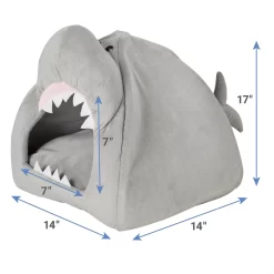 Frisco Novelty Shark Covered Cat & Dog Bed -Frisco 165339 PT3. AC SS1800 V1627580569
