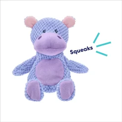 Frisco Hippo Textured Plush Squeaky Dog Toy -Frisco 174697 PT2. AC SS1800 V1695659158