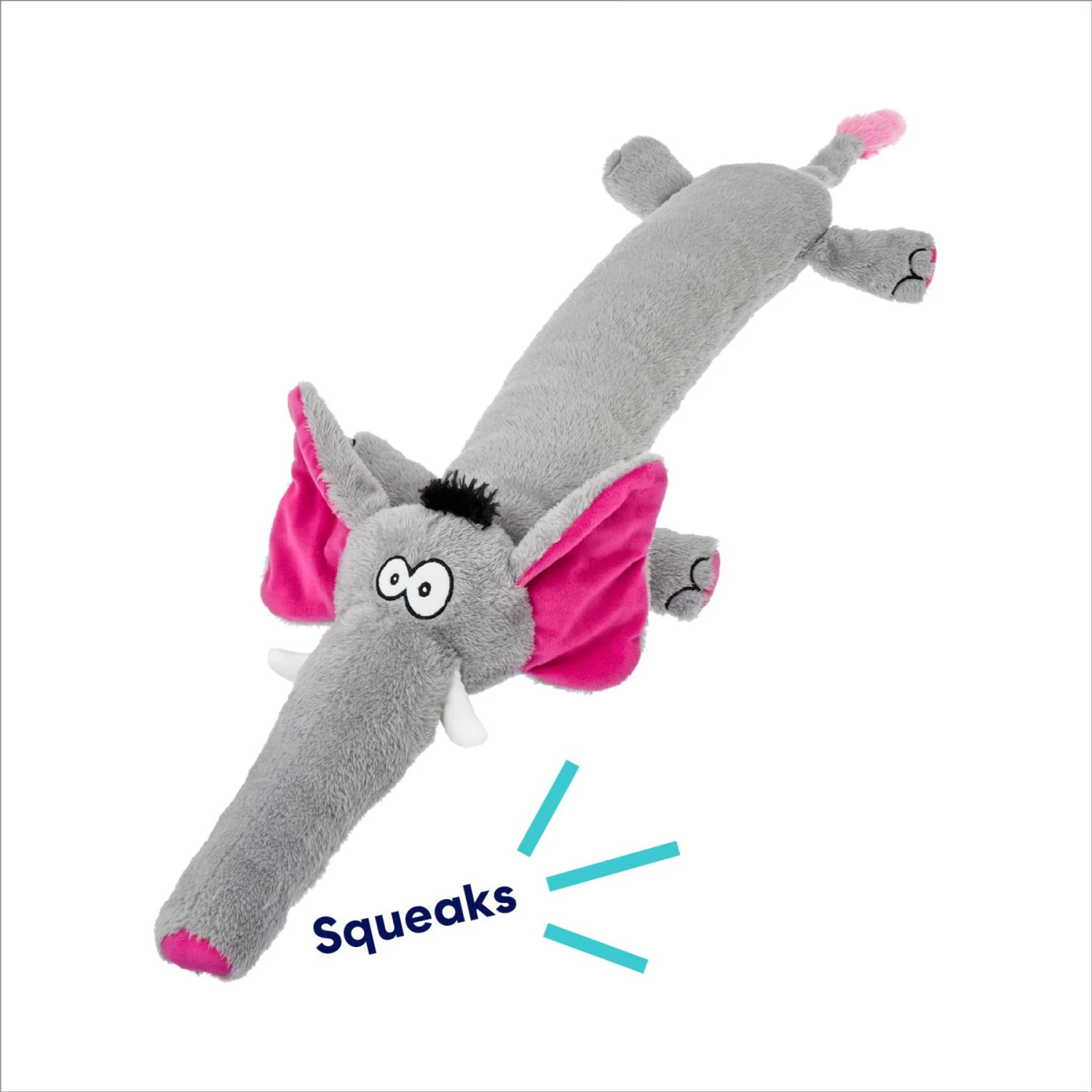 Frisco Elephant Wagazoo Plush Squeaky Dog Toy 3 Frisco Elephant Wagazoo Plush Squeaky Dog Toy - Image 3