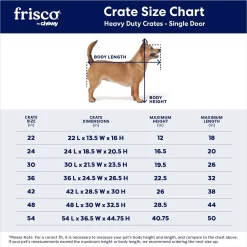 Frisco Heavy Duty Single Door Wire Dog Crate -Frisco 210677 PT2. AC SS1800 V1667859376