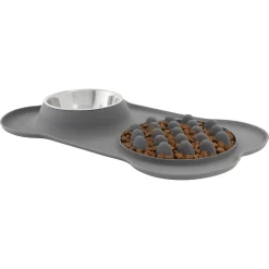 Frisco Silicone Slow Feeder Mat With Stainless Steel Bowl -Frisco 215983 PT2. AC SS1800 V1591020078