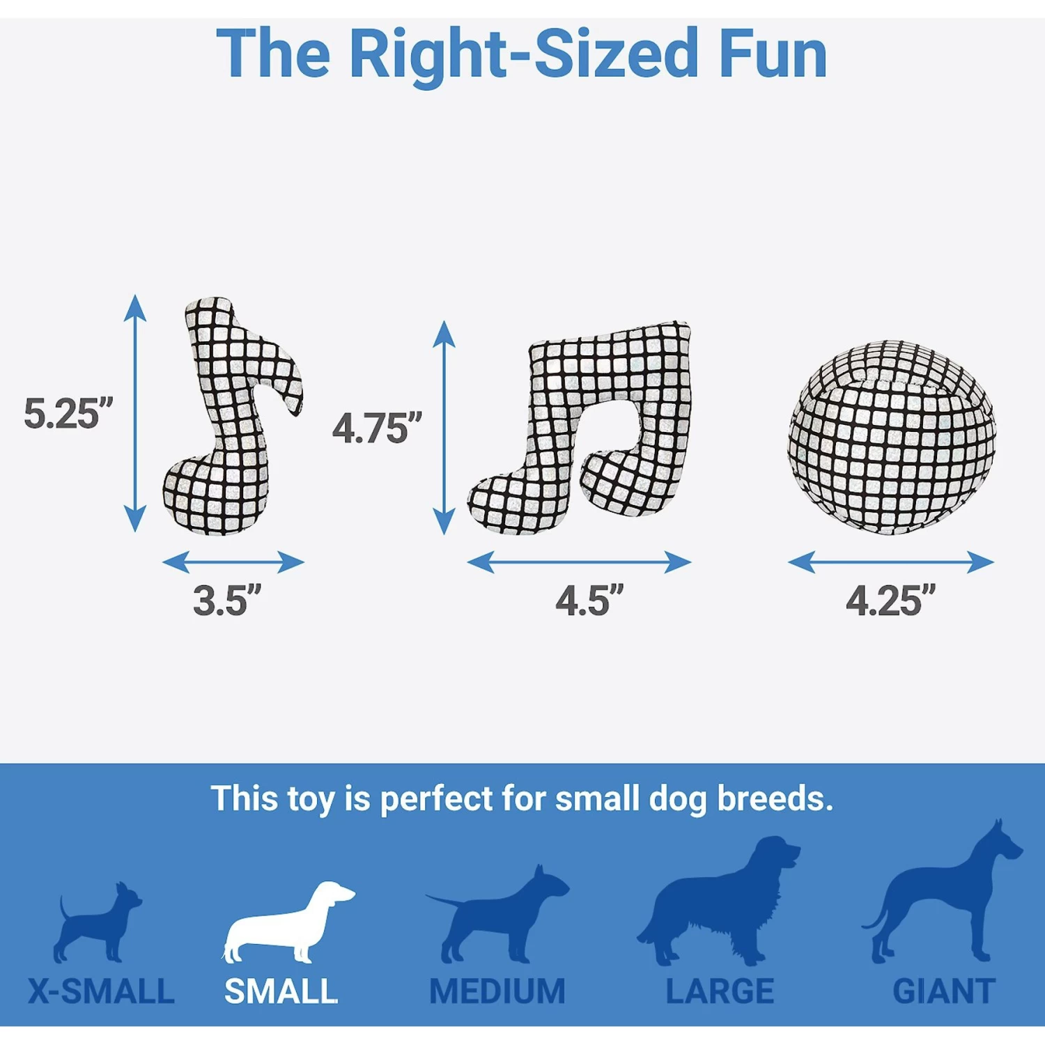 Frisco Retro Plush Squeaky Disco Dog Toy 2 Frisco Retro Plush Squeaky Disco Dog Toy - Image 2