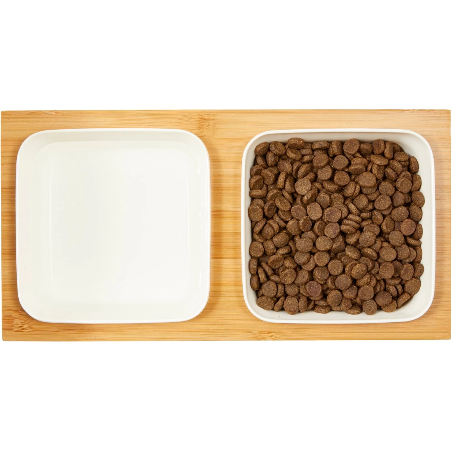 Frisco Square Melamine Dog & Cat Bowl Set With Bamboo Stand 4 Frisco Square Melamine Dog & Cat Bowl Set With Bamboo Stand - Image 4