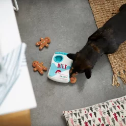 Frisco Holiday Milk & Gingerbread Cookies Hide & Seek Puzzle Plush Squeaky Dog Toy -Frisco 233262 PT5. AC SS1800 V1665759769