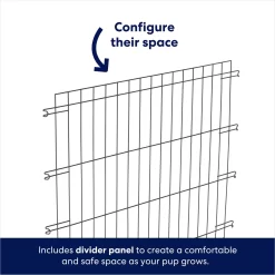 Frisco Heavy Duty Enhanced Lock Double Door Fold & Carry Wire Dog Crate & Mat Kit -Frisco 233736 PT6. AC SS1800 V1671661487