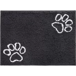 Frisco Microfiber Chenille Paw Print Doormat