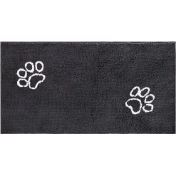 Frisco Microfiber Chenille Paw Print Doormat Runner