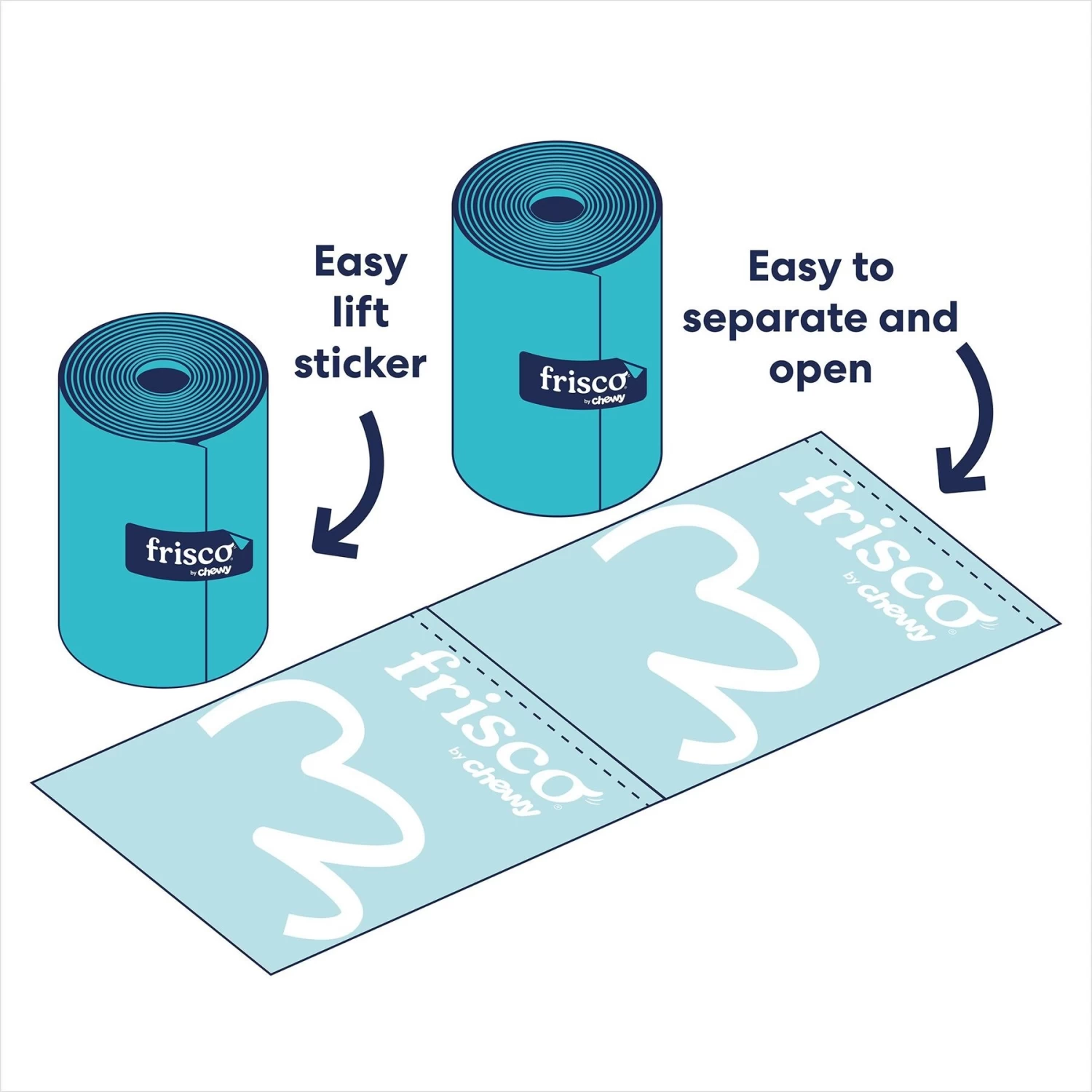 Frisco Refill Dog Poop Bags, Unscented, 30 Bag Roll, 120 Count 3 Frisco Refill Dog Poop Bags, Unscented, 30 Bag Roll, 120 Count - Image 3