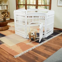 Frisco 8-Panel Plastic Exercise Dog Playpen