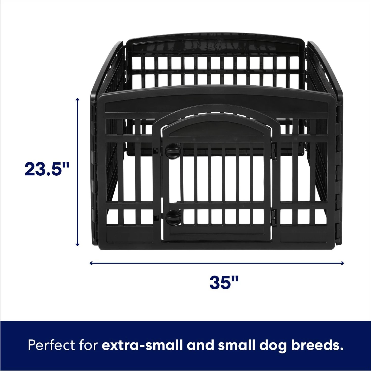Frisco 4-Panel Dog Exercise Playpen With Door, 24-in 2 Frisco 4-Panel Dog Exercise Playpen With Door, 24-in - Image 2