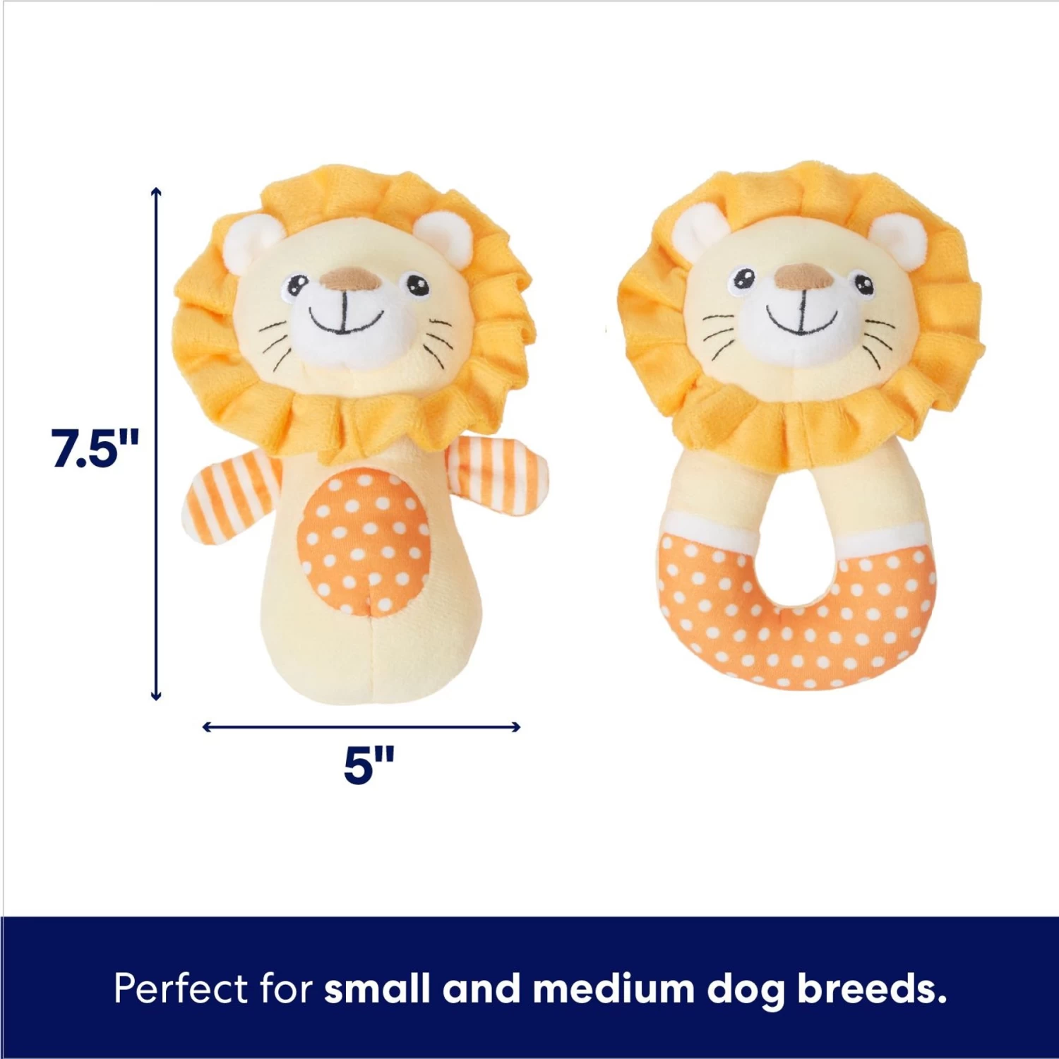 Frisco Lion Plush Squeaky Puppy Toy 2 Frisco Lion Plush Squeaky Puppy Toy - Image 2
