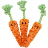 Frisco Easter Carrot Plush With Rope Dog Toy