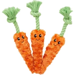 Frisco Easter Carrot Plush With Rope Dog Toy