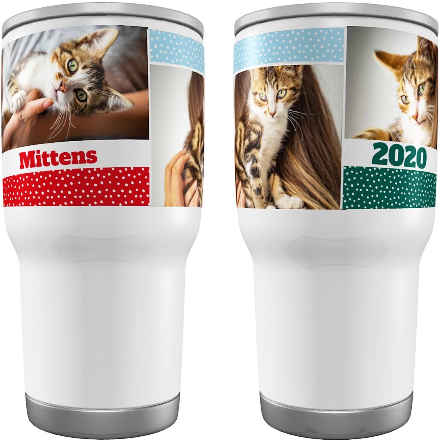 Frisco Double Walled Colored Dots Personalized Tumbler, 30-oz Cup 1 Frisco Double Walled Colored Dots Personalized Tumbler, 30-oz Cup