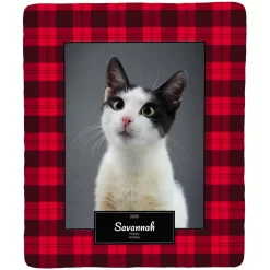 Frisco Plaid Sherpa Fleece Personalized Blanket