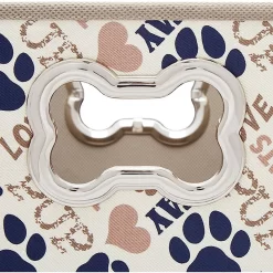 Frisco Rectangle Collapsible Pet Toy Storage Bin, Tan Novelty Paws -Frisco 250581 PT4. AC SS1800 V1613773895