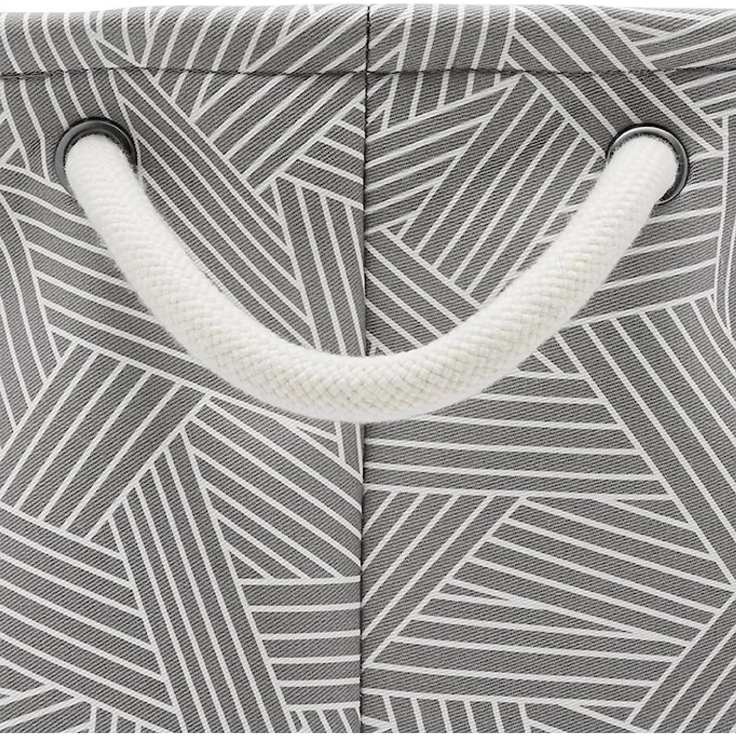 Frisco Round Collapsible Pet Toy Storage Bin, Gray Basket Weave 2 Frisco Round Collapsible Pet Toy Storage Bin, Gray Basket Weave - Image 2