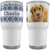 Frisco Double Walled Boho Damask Personalized Tumbler, 30-oz Cup