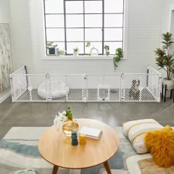 Frisco 6-Panel Plastic Exercise Dog Playpen, Light Gray -Frisco 252045 PT6. AC SS1800 V1611090517