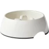 Frisco Melamine Slow Feed Dog & Cat Bowl With Gold Trim