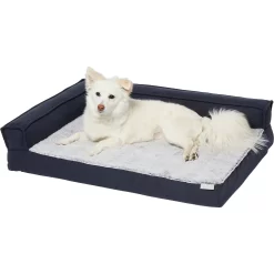 Frisco Faux Felt Orthopedic Corner Sofa Bolster Dog Bed W/Removable Cover -Frisco 255190 PT2. AC SS1800 V1616074455