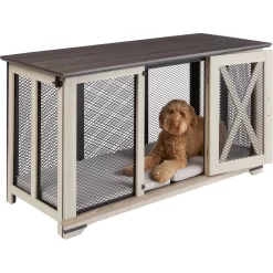 Frisco "Denver" Dog Crate Credenza & Mat Kit -Frisco 255326 PT3. AC SS1800 V1617037359
