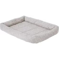 Frisco Fold & Carry Double Door Collapsible Wire Dog Crate & Frisco Gray Basket Weave Dog Crate Mat -Frisco 255477 PT3. AC SS1800 V1604096804