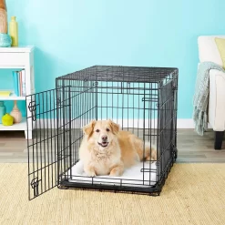 Frisco Heavy Duty Fold & Carry Double Door Collapsible Wire Dog Crate & Frisco Wire Dog & Small Pet Exercise Pen With Step-Through Door -Frisco 255537 PT2. AC SS1800 V1603646531