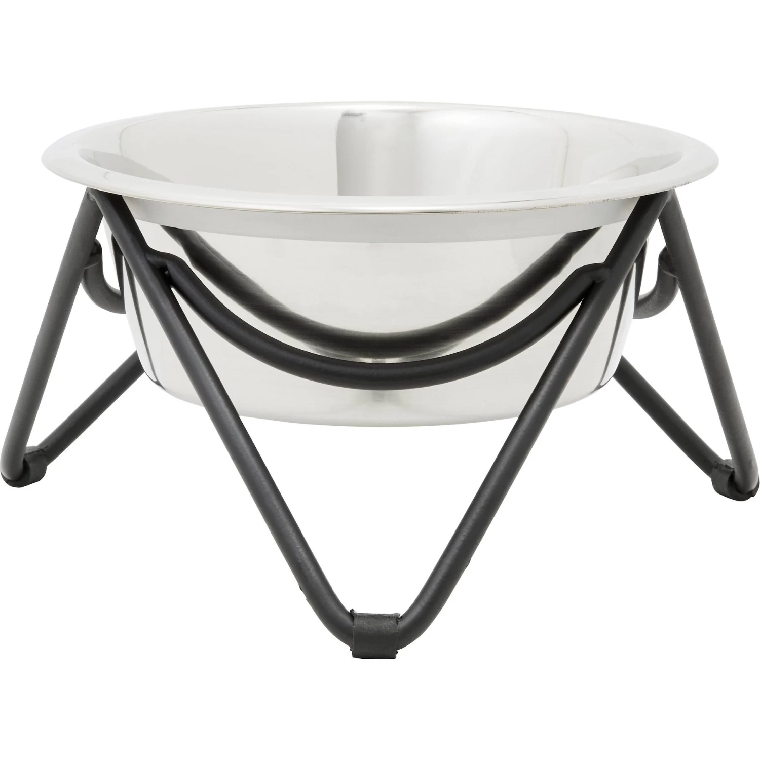 Frisco Triangle Iron Non-Skid Elevated Dog & Cat Bowl 1 Frisco Triangle Iron Non-Skid Elevated Dog & Cat Bowl