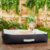 Frisco Indoor/Outdoor Modern Cuddler Bolster Cat & Dog Bed