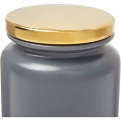 Frisco Modern Gold Rim Ceramic Treat Jar -Frisco 270190 PT5. AC SS1800 V1627669956