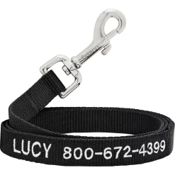 Frisco Solid Nylon Personalized Dog Leash